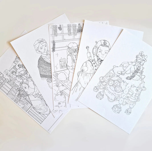 Printable Coloring Pages (Pack 1)