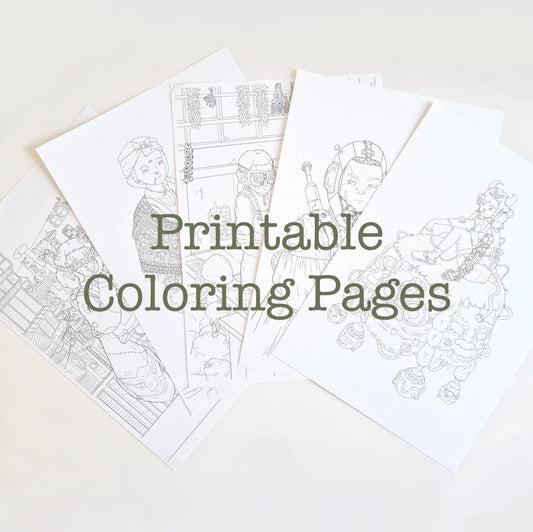 Printable Coloring Pages (Pack 1)